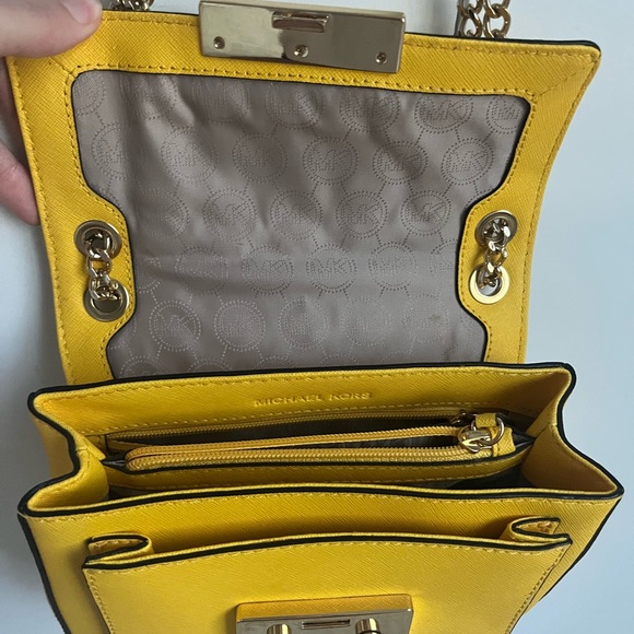 Michael Kors Yellow Chain Purse - Picture 3 of 5